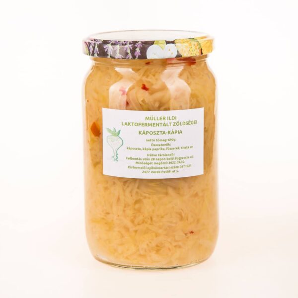 MÜLLER ILDI | FERMENTÁLT ZÖLDSÉG | KÁPOSZTA + KÁPIA PAPRIKA
